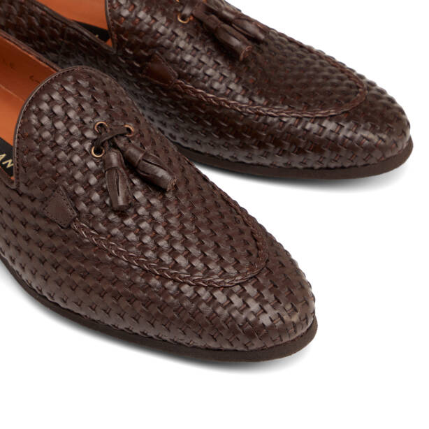 Kahverengi Hakiki Deri Erkek Klasik Ayakkabı - E25I1AY57205-B90 - 3