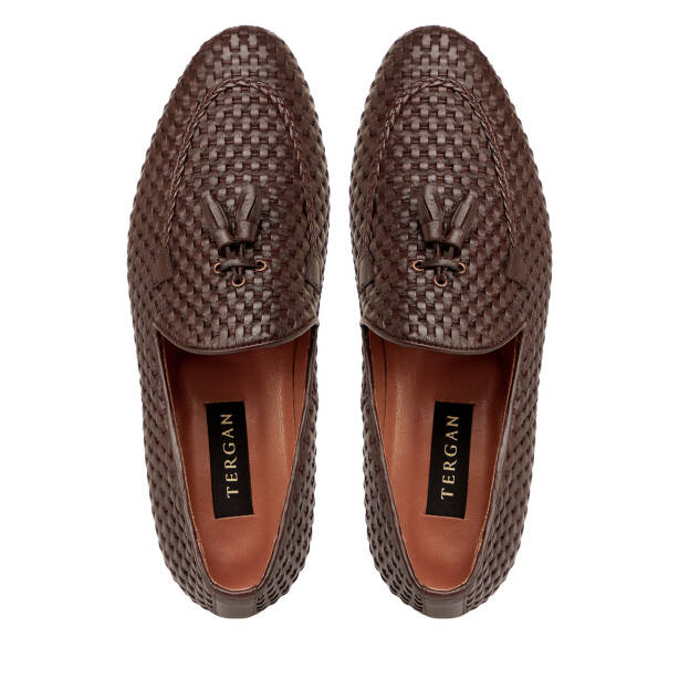 Kahverengi Hakiki Deri Erkek Klasik Ayakkabı - E25I1AY57205-B90 - 5