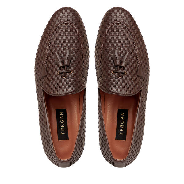 Kahverengi Hakiki Deri Erkek Klasik Ayakkabı - E25I1AY57205-B90 - 5