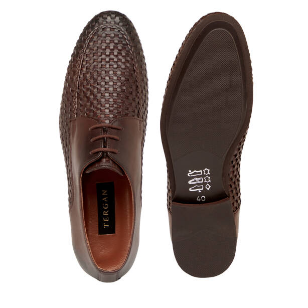 Kahverengi Hakiki Deri Erkek Klasik Ayakkabı - E25I1AY57206-B90 - 6