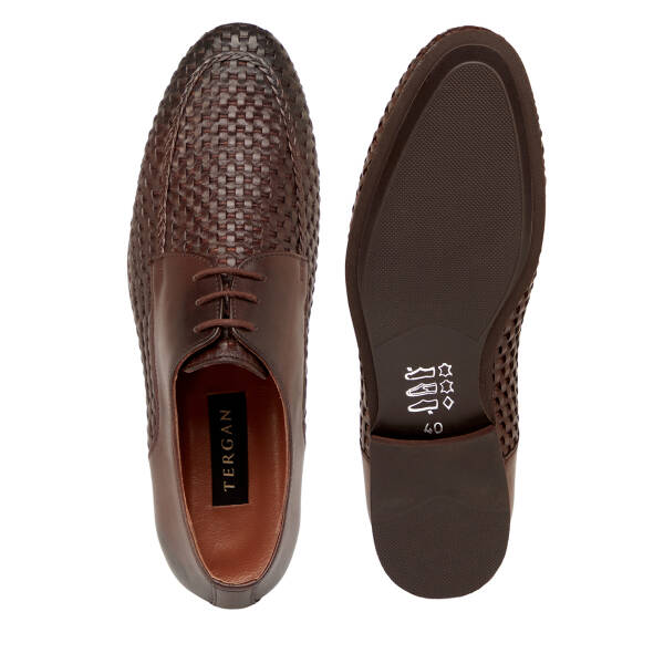 Kahverengi Hakiki Deri Erkek Klasik Ayakkabı - E25I1AY57206-B90 - 6