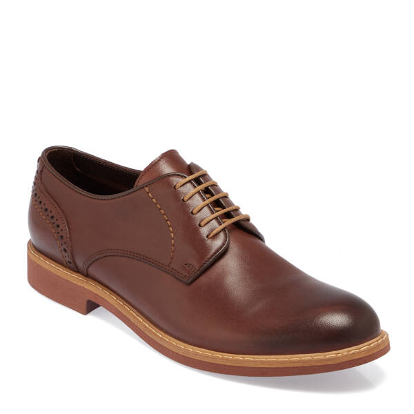 Kahverengi Hakiki Deri Erkek Klasik Ayakkabı - E26I1AY57618-M5Z - 2