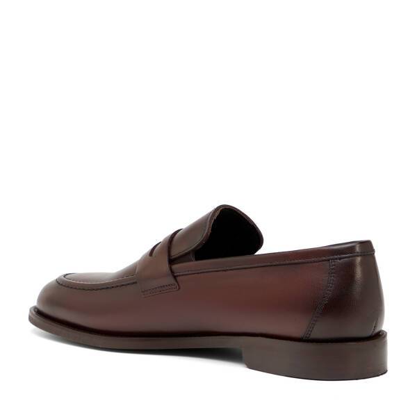 Kahverengi Hakiki Deri Erkek Klasik Ayakkabı - E26I1AY57680-B90 - 4