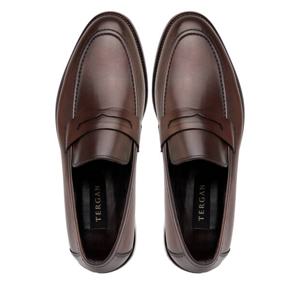 Kahverengi Hakiki Deri Erkek Klasik Ayakkabı - E26I1AY57680-B90 - 5