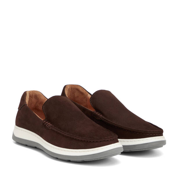 Kahverengi Hakiki Deri Erkek Loafer - E26I1AY57706-A24 - 2