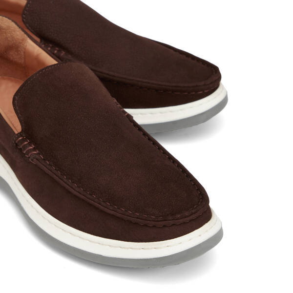 Kahverengi Hakiki Deri Erkek Loafer - E26I1AY57706-A24 - 3