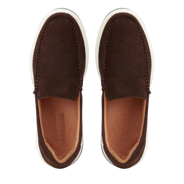 Kahverengi Hakiki Deri Erkek Loafer - E26I1AY57706-A24 - 5