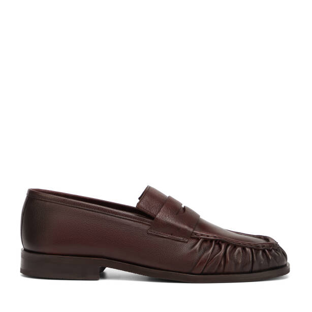 Kahverengi Hakiki Deri Erkek Loafer - E26I1AY57713-A24 - 1