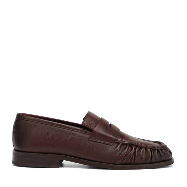 Kahverengi Hakiki Deri Erkek Loafer - E26I1AY57713-A24 - 1