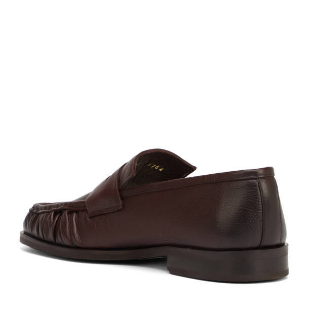 Kahverengi Hakiki Deri Erkek Loafer - E26I1AY57713-A24 - 4