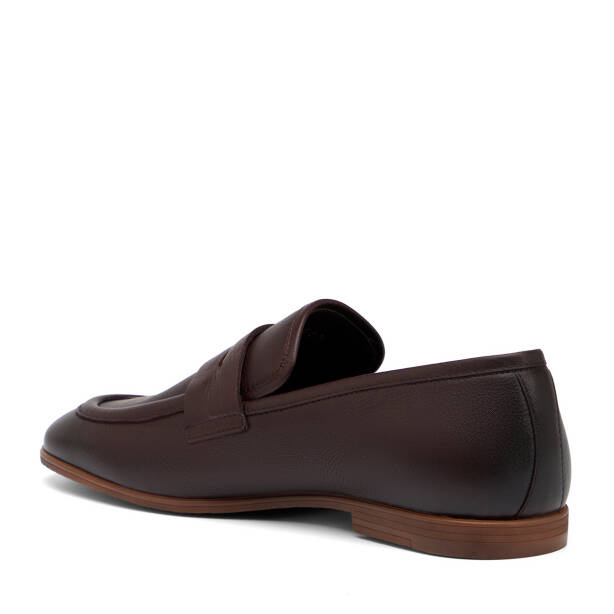 Kahverengi Hakiki Deri Erkek Loafer - E26I1AY57718-A24 - 4