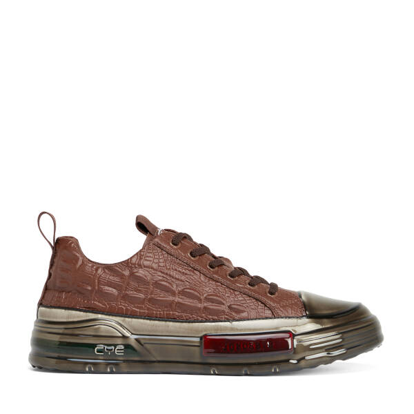 Kahverengi Hakiki Deri Erkek Sneaker - E26S1AY57812-A24 - 1