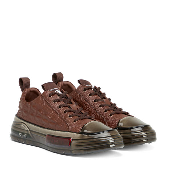 Kahverengi Hakiki Deri Erkek Sneaker - E26S1AY57812-A24 - 2