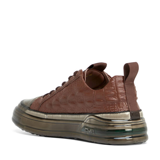 Kahverengi Hakiki Deri Erkek Sneaker - E26S1AY57812-A24 - 4