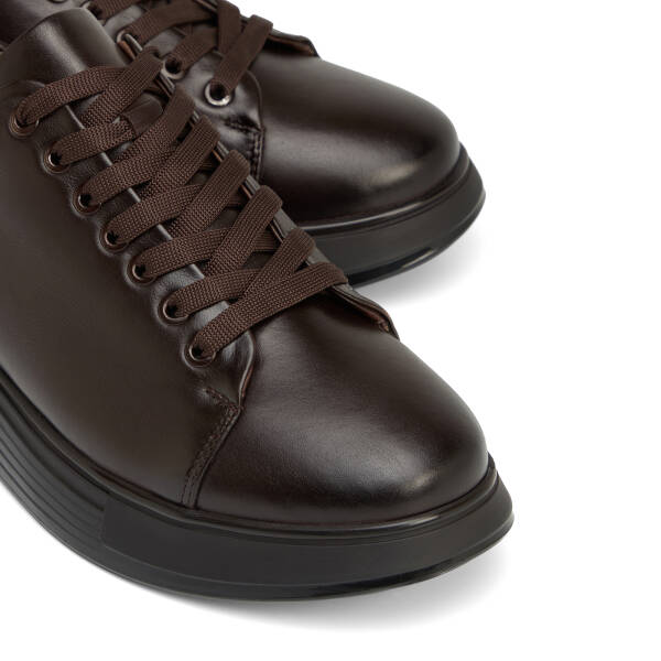 Kahverengi Hakiki Deri Erkek Sneaker - E26S1AY57813-A24 - 3