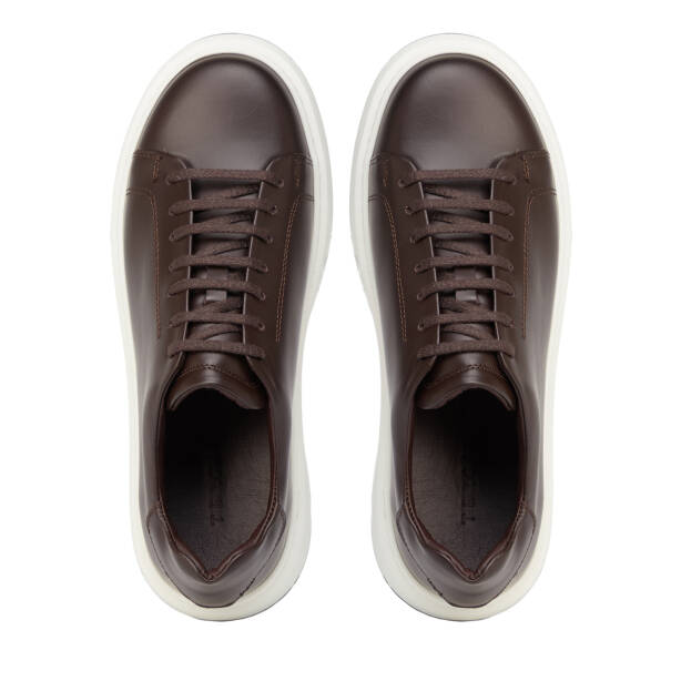 Kahverengi Hakiki Deri Erkek Sneaker - E26S1AY57842-A24 - 5
