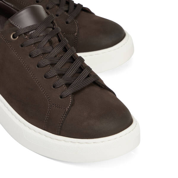 Kahverengi Hakiki Deri Erkek Sneaker - E26S1AY57847-A39 - 3