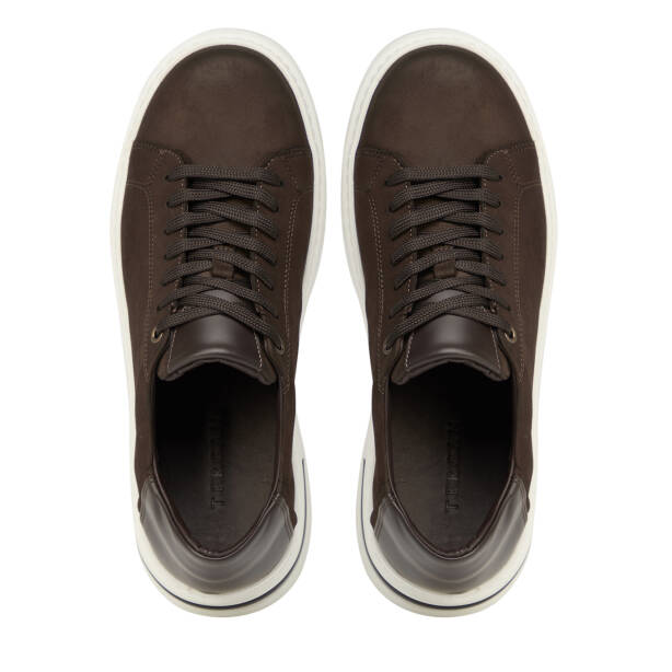 Kahverengi Hakiki Deri Erkek Sneaker - E26S1AY57847-A39 - 5