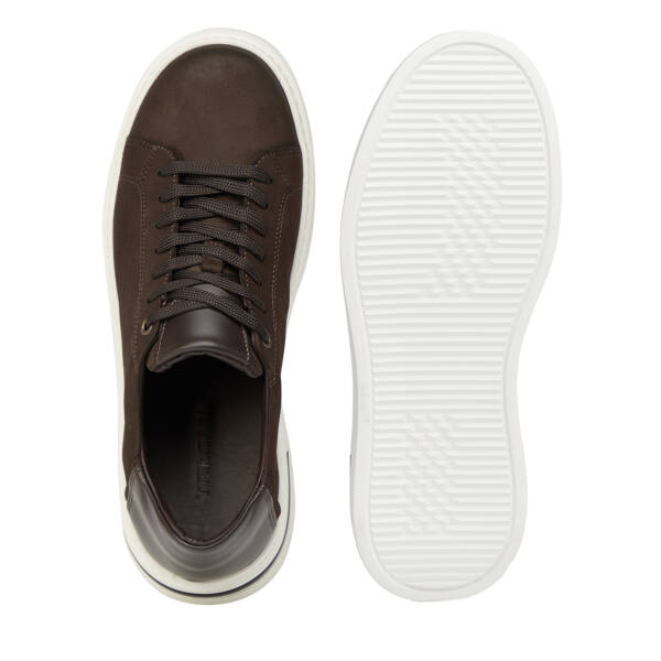 Kahverengi Hakiki Deri Erkek Sneaker - E26S1AY57847-A39 - 6
