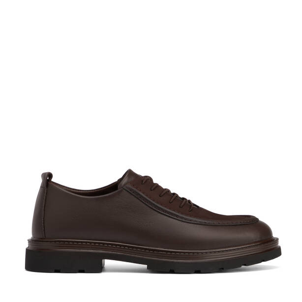 Kahverengi Hakiki Deri Erkek Sneaker - E26S1AY57871-A24 
