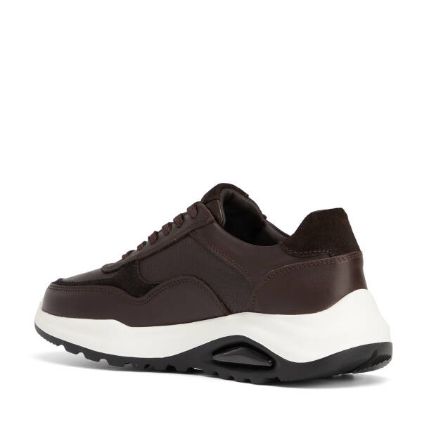 Kahverengi Hakiki Deri Erkek Sneaker - E26S1AY57902-A24 - 4
