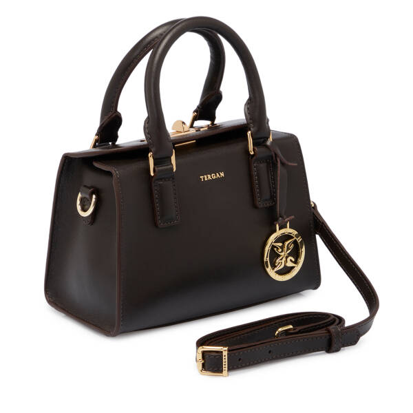 Kahverengi Hakiki Deri Kadın Çapraz Askılı Çanta - S25K1BC80473-D06 - 2