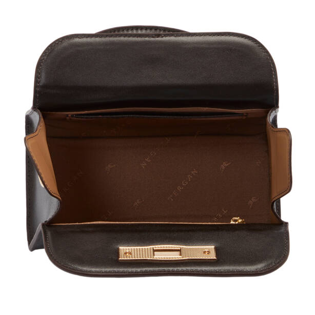 Kahverengi Hakiki Deri Kadın Çapraz Askılı Çanta - S25K1BC80473-D06 - 4