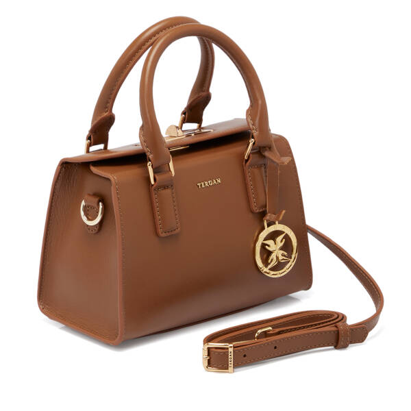 Kahverengi Hakiki Deri Kadın Çapraz Askılı Çanta - S25K1BC80473-V9K - 2
