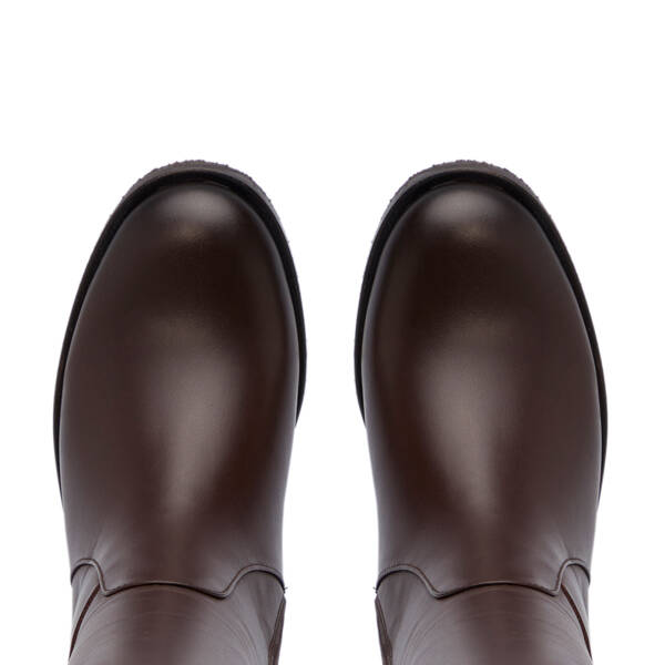 Kahverengi Hakiki Deri Kadın Çizme - K25K1CM68284-A24 - 5