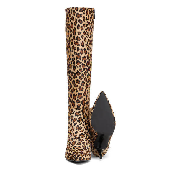 Kahverengi Hakiki Deri Kadın Çizme - K25K1CM68381-U5S - 5