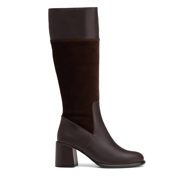 Kahverengi Hakiki Deri Kadın Çizme - K26K1CM68712-F56 - 1