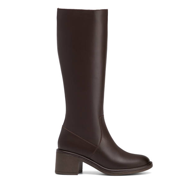 Kahverengi Hakiki Deri Kadın Çizme - K26K1CM68815-A24 - 1