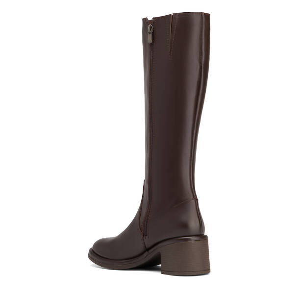 Kahverengi Hakiki Deri Kadın Çizme - K26K1CM68815-A24 - 3