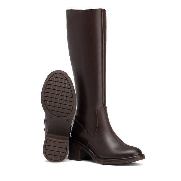 Kahverengi Hakiki Deri Kadın Çizme - K26K1CM68815-A24 - 4