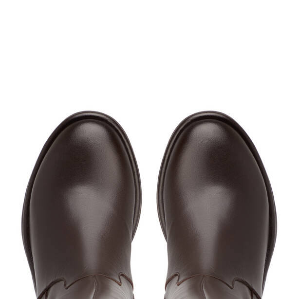 Kahverengi Hakiki Deri Kadın Çizme - K26K1CM68815-A24 - 5