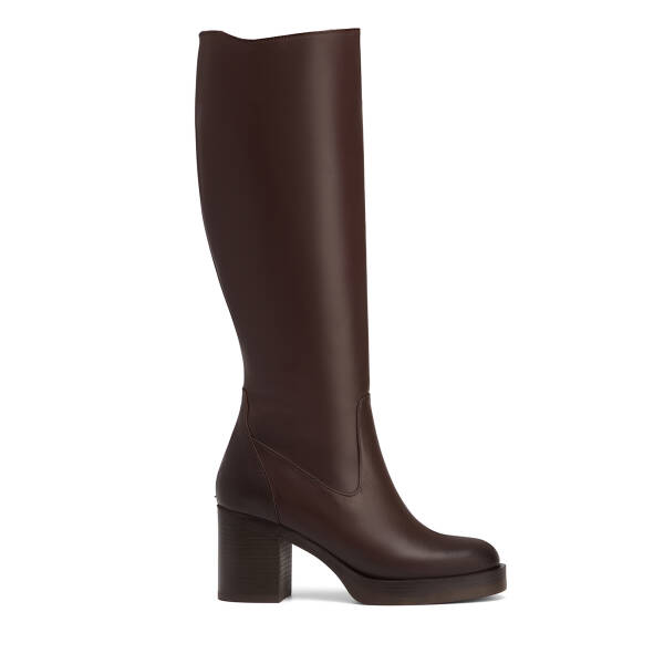 Kahverengi Hakiki Deri Kadın Çizme - K26K1CM68894-A24 - 1