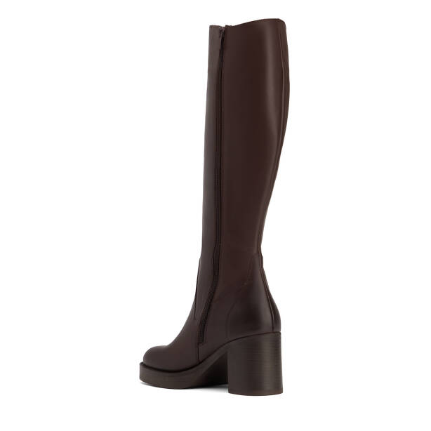 Kahverengi Hakiki Deri Kadın Çizme - K26K1CM68894-A24 - 3