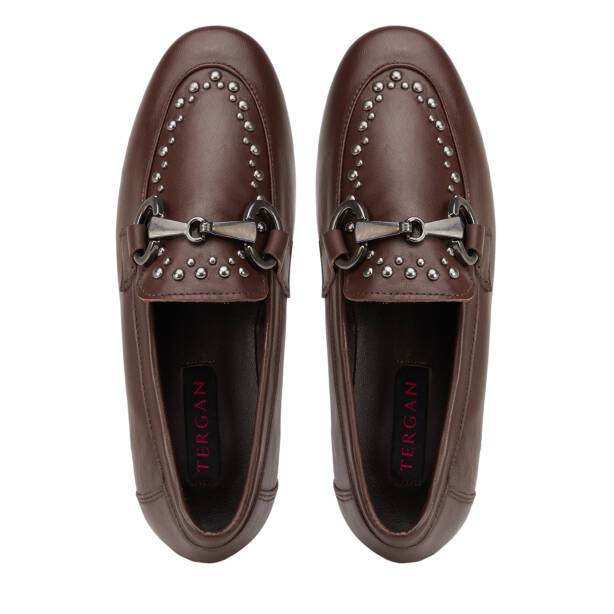 Kahverengi Hakiki Deri Kadın Loafer - K26I1AY68692-A24 - 5