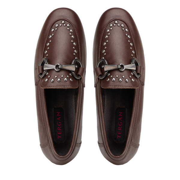 Kahverengi Hakiki Deri Kadın Loafer - K26I1AY68692-A24 - 5