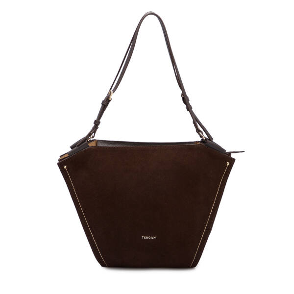 Kahverengi Hakiki Deri Kadın Omuz Çantası - S25K1BC80533-V5M - 1