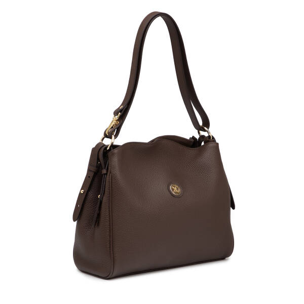 Kahverengi Hakiki Deri Kadın Omuz Çantası - S26Y1BC79450-S8G - 2