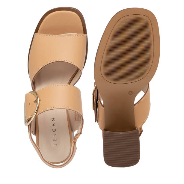 Kahverengi Hakiki Deri Kadın Sandalet - K26Y1SN68572-U8O - 6