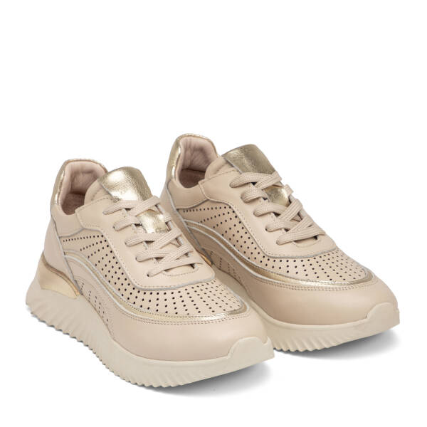 Kahverengi Hakiki Deri Kadın Sneaker - K25I1AY67970-S2S - 2