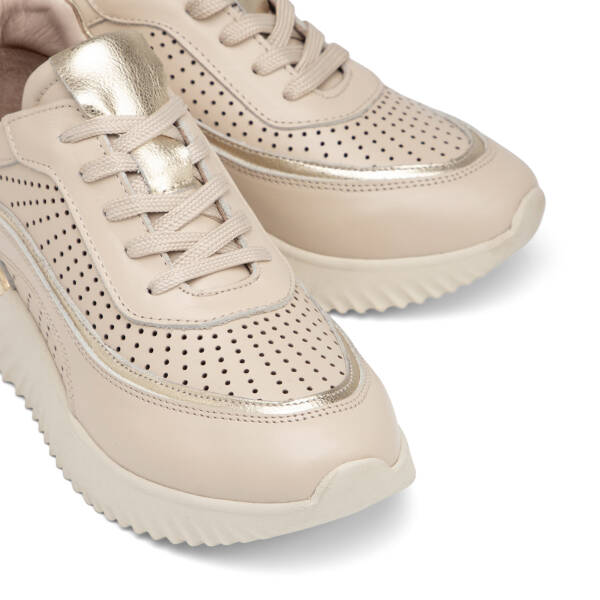 Kahverengi Hakiki Deri Kadın Sneaker - K25I1AY67970-S2S - 3