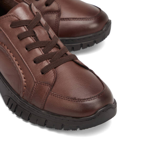 Kahverengi Hakiki Deri Kadın Sneaker - K26S1AY68810-A24 - 3