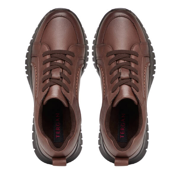 Kahverengi Hakiki Deri Kadın Sneaker - K26S1AY68810-A24 - 5