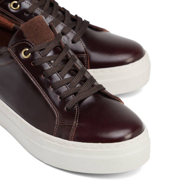 Kahverengi Hakiki Deri Kadın Sneaker - K26S1AY68822-B88 - 3