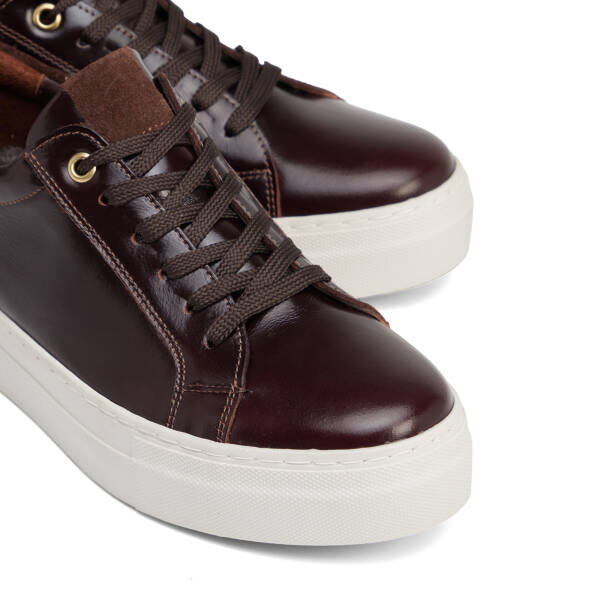 Kahverengi Hakiki Deri Kadın Sneaker - K26S1AY68822-B88 - 3