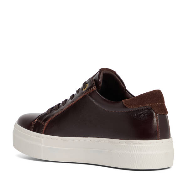 Kahverengi Hakiki Deri Kadın Sneaker - K26S1AY68822-B88 - 4