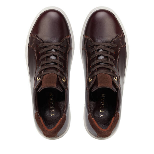 Kahverengi Hakiki Deri Kadın Sneaker - K26S1AY68822-B88 - 5